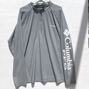 Columbia Omni Freeze Zero Charcoal Performance Long Sleeve Shirt SZ XXL. J